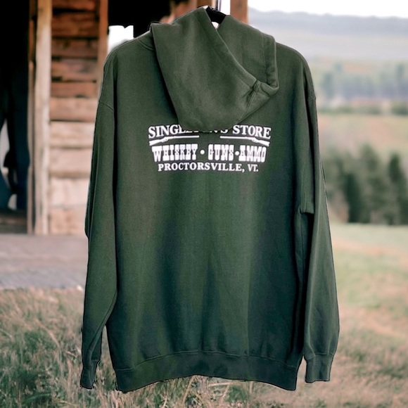 Vermont Hunter Green Hoodie R Sport Proctorsville VT Singleton’s Store, Size L - Picture 12 of 15